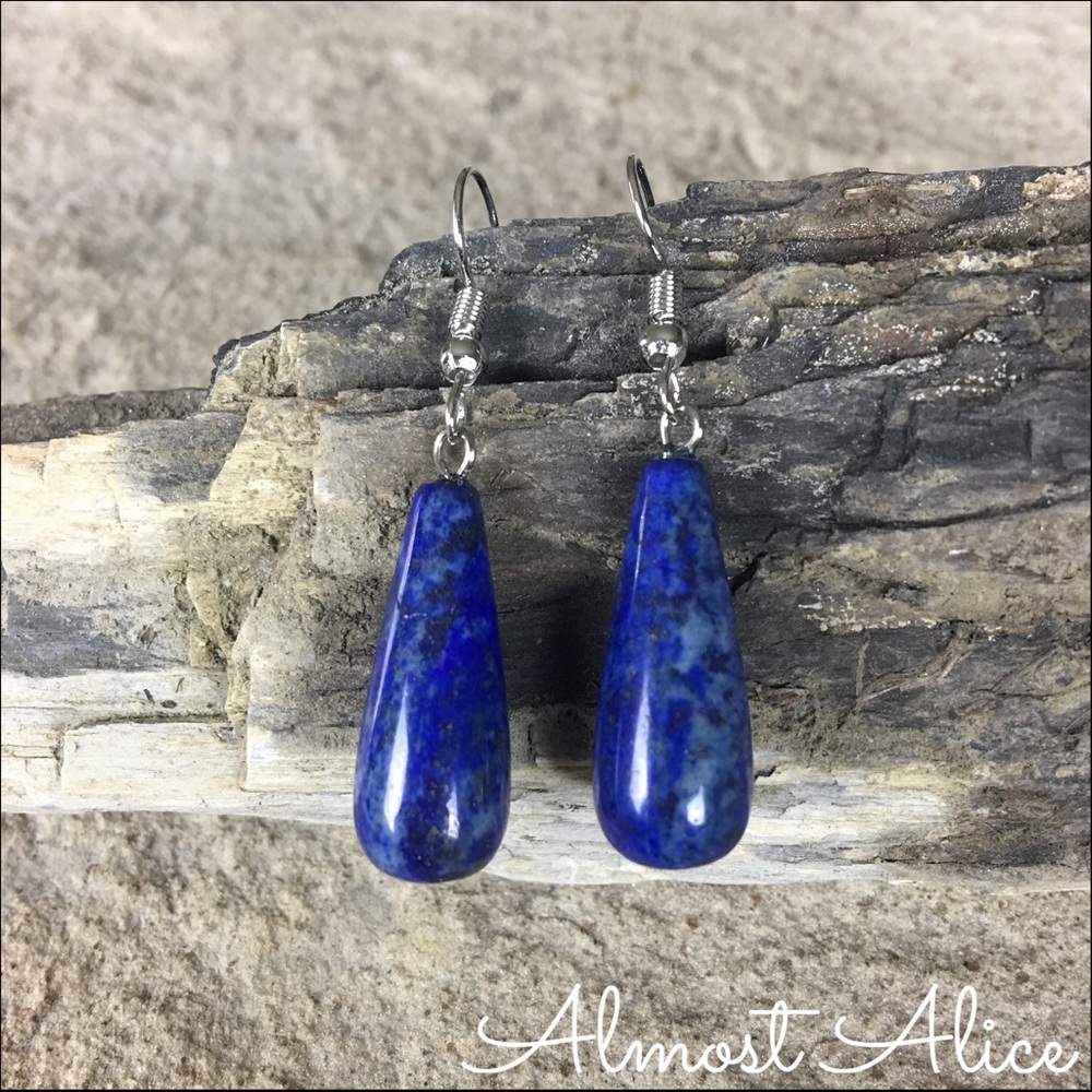 Lapis Lazuli Drop Earrings
